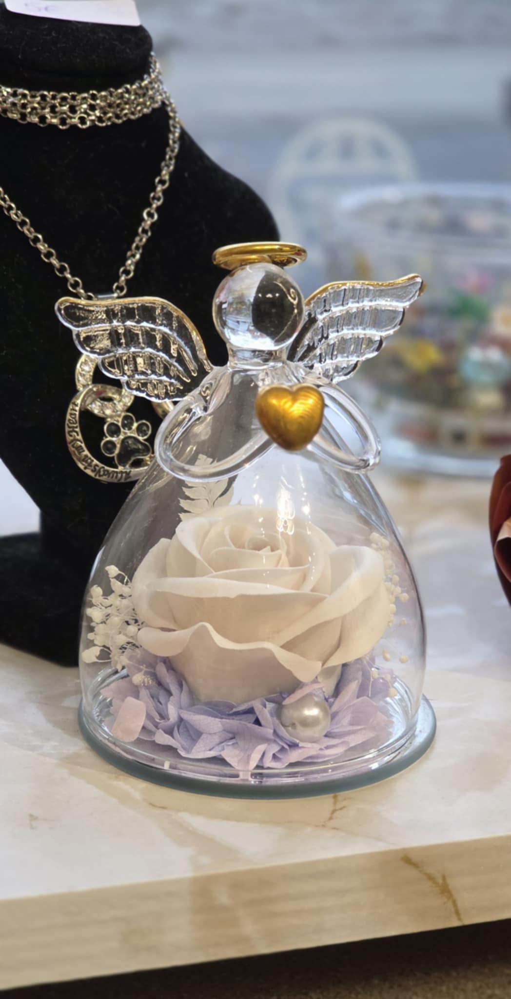 ange rose idée cadeau Tournai merveilles